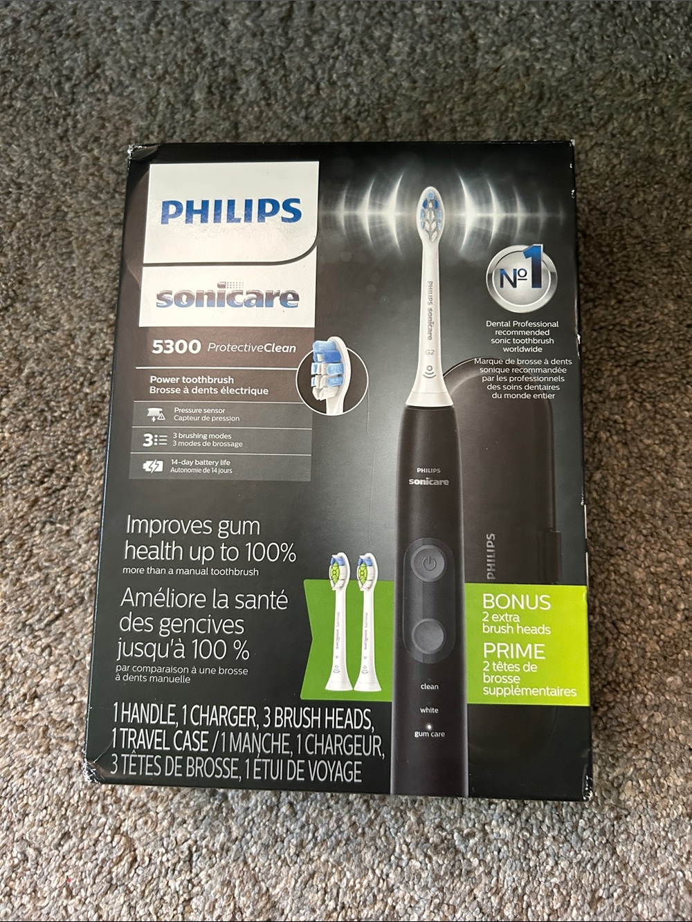 Philips Sonicare 5300 Electric Toothbrush in Black